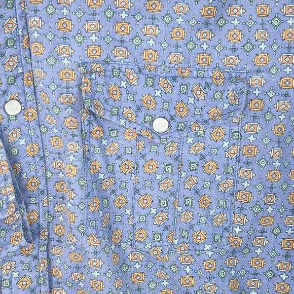 Vintage Old Kentucky Ranch Wear Button Up Men's XL Embossed Pearl Snap Western - Picture 4 of 14